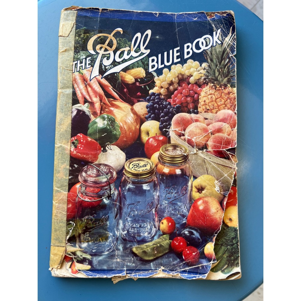 VTG Ball Blue Book Edition W Canning Preserving Recipes Guide Indiana 1944